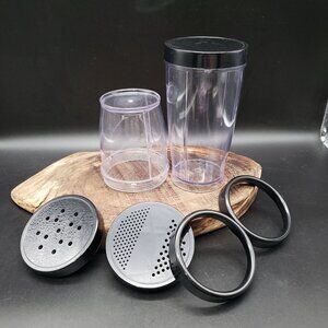 Magic Bullet Tall Cup & Short Cup w/ Lids MB1001 MB1001B Replacement Parts